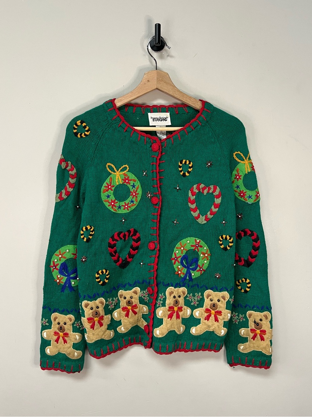Vintage Christmas Knit Cardigan